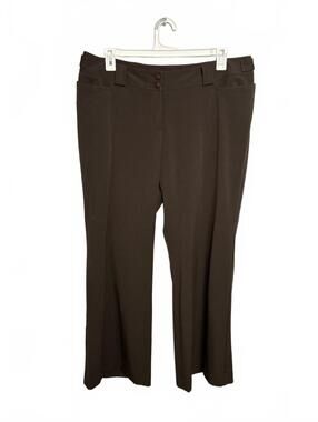 Lane Bryant Brown Straight-Leg Dress Pants Size 18 Average